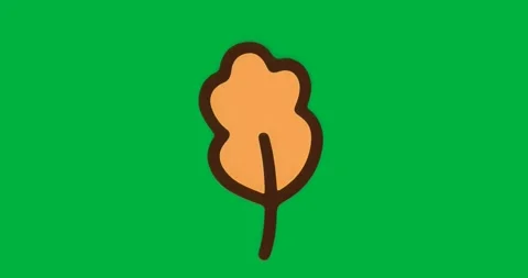 Leaf icon appearing and staying centered while gray pixel noise flickering to Stock Footage 317450511