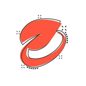 Leaf icon in comic style. Plant cartoon vector illustration on white isolated Stock Illustration