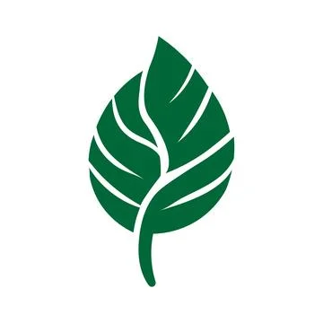 Leaf icon design template isolated illustration Illustrazione stock