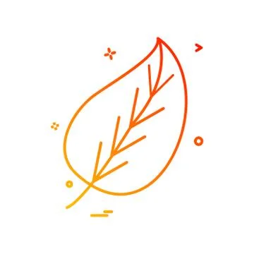Leaf icon design vector Stock Illustration