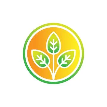 Leaf icon design vector illustration. Abstract Leaf icon vector concept for n Stock-Illustration