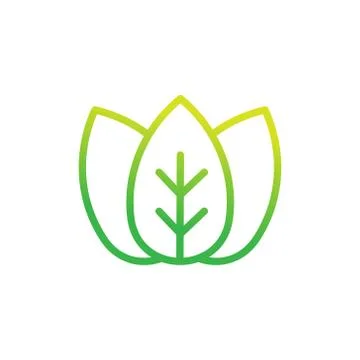 Leaf icon design vector illustration. Abstract Leaf icon vector concept for n Illustrazione stock