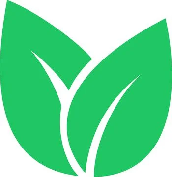 Leaf icon as an environment responsibility concept Stock Illustration
