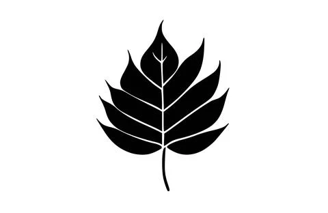 Leaf icon flat vector illustration. Stock Illustration