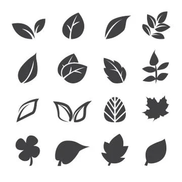 Leaf icon Stock Illustration