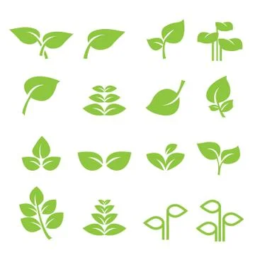 Leaf icon Illustrazione stock
