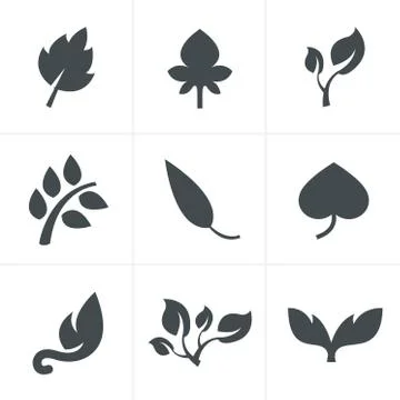 Leaf icon Stock Illustration