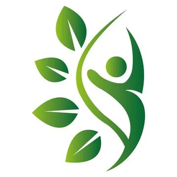 Leaf icon logo design Eco logo design template vector Stock Illustration