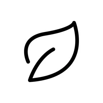 Leaf icon logo design template isolated illustration Stock Illustration