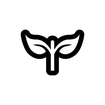 Leaf icon logo design template isolated illustration Stock Illustration