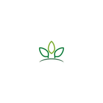 Leaf icon logo Illustrazione stock
