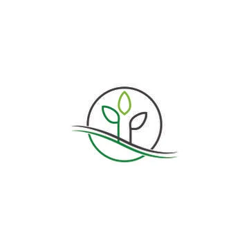 Leaf icon logo Stock Illustration