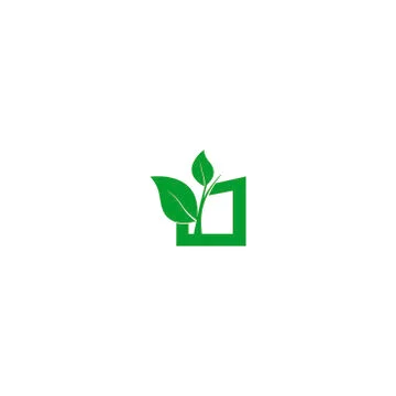 Leaf icon logo Stock Illustration