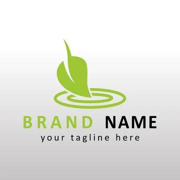 Leaf icon logo Stock Illustration