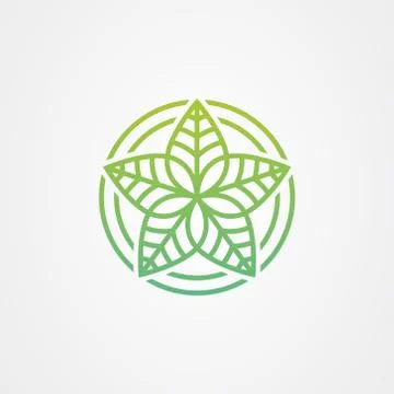 Leaf icon logo vector design Stock Illustration