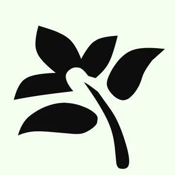 Leaf Icon, Natural Leaf Drawing Icon, Stock Illustration