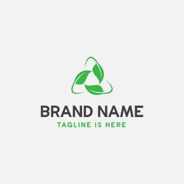 Leaf icon recycle Stock Illustration