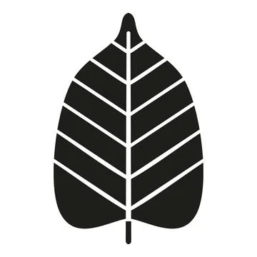 Leaf icon representing nature and ecology concept Stock Illustration