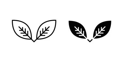 Leaf icon vector art Illustrations Stock Illustration