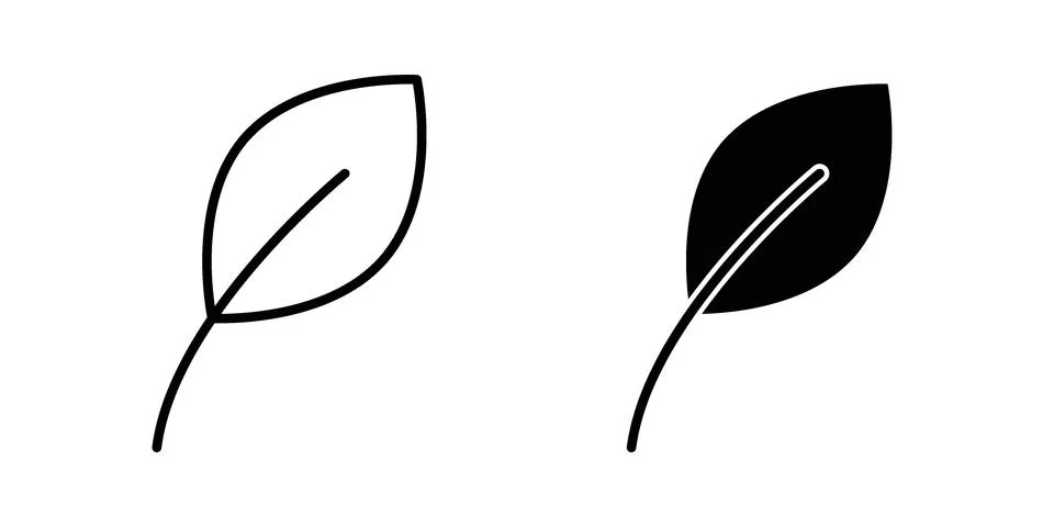 Leaf icon vector design illustrations Stock Illustration