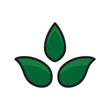 Leaf icon vector design templates simple and modern Illustrazione stock