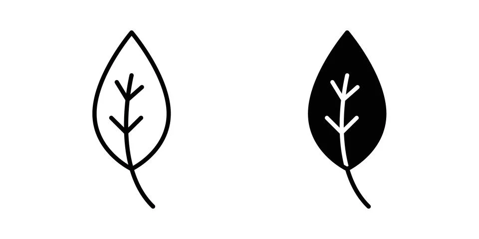 Leaf icon vector editable eps10 Stock Illustration