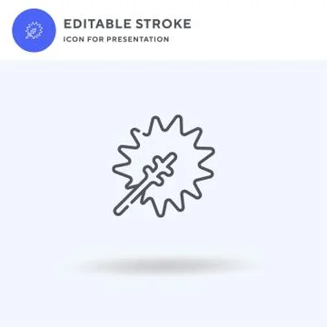 Leaf icon vector, filled flat sign, solid pictogram isolated on white, logo i Illustrazione stock