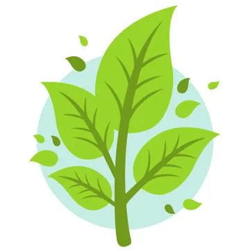 Leaf icon. Vector illustration Stock Illustration