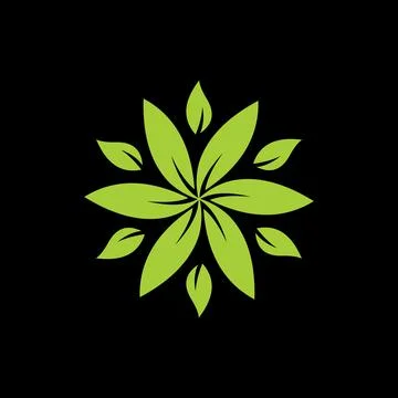Leaf Icon Vector Logo Template Stock Illustration
