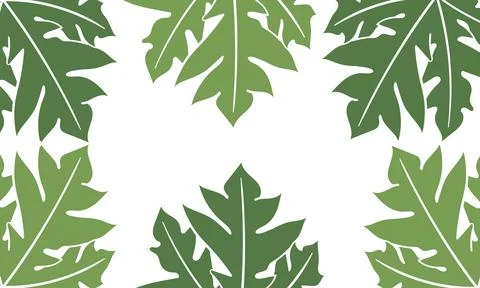 Leaf illustration background with nature theme2 Stock Illustration