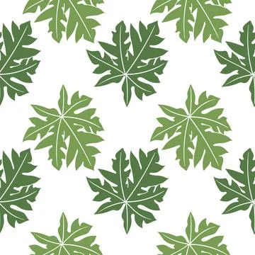 Leaf illustration seamless pattern2 Stock-Illustration