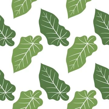Leaf illustration seamless pattern3 Stock Illustration