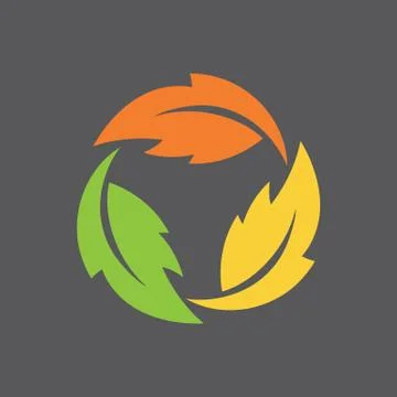 Leaf Infinity Symbol Stock Illustration