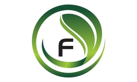 Leaf Initial F Logo Design Template Vector Stock-Illustration