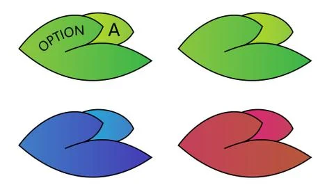 Leaf label Illustrazione stock