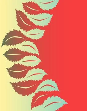 Leaf to leaf Stock Illustration