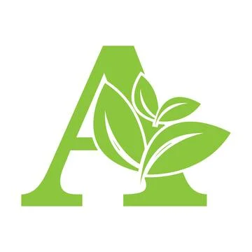 Leaf letter 库存插图