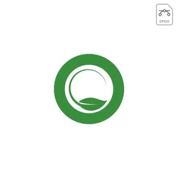 Leaf letter O logo design inspiration vector icon isolated Stock Illustration