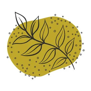 Leaf line icon set, leaves - plant elements, icons Illustrazione stock