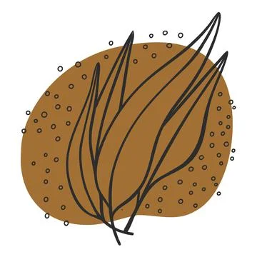 Leaf line icon set, leaves - plant elements, icons Ilustración de archivo