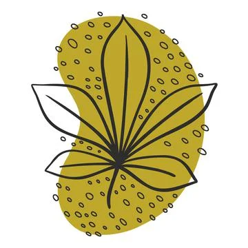 Leaf line icon set, leaves - plant elements, icons Ilustración de archivo