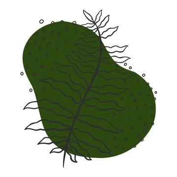 Leaf line icon set, leaves - plant elements, icons Stock Illustration