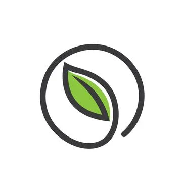 Leaf line icon vector design concept Stockillustratie