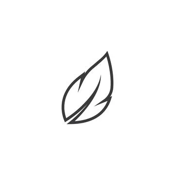 Leaf line icon vector illustration  design Stock Illustration