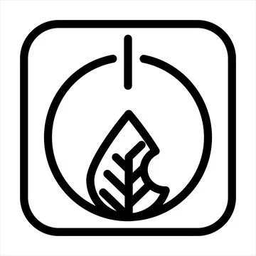 Leaf line icon vector illustration isolated on white background Stock Illustration