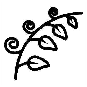 Leaf line icon vector illustration isolated on white background 스톡 일러스트