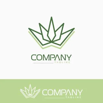 Leaf line logo Stock Illustration