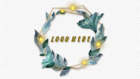 Leaf Logo Stockmateriaal After Effects