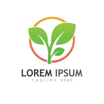 Leaf logo and vector images Stock Illustration