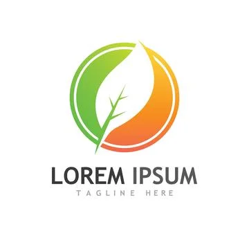 Leaf logo and vector images Stock Illustration